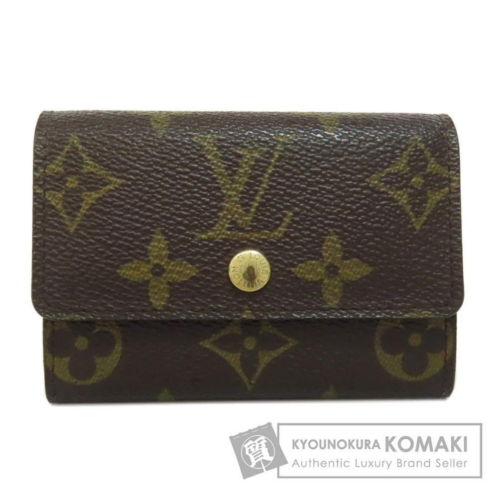 Louis Vuitton Portemonnaie Plat coin case Wallet Monogram Canvas